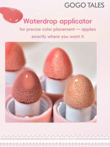 GOGO TALES 定妆玫瑰色液体腮红，哑光妆效 - Hush Hush 凝胶霜腮红，低饱和度腮红修容色，单色液体腮红，持久不褪色，高显色度，轻盈持久，GOGOTALES - #04 Cotton Candy - 查看 10