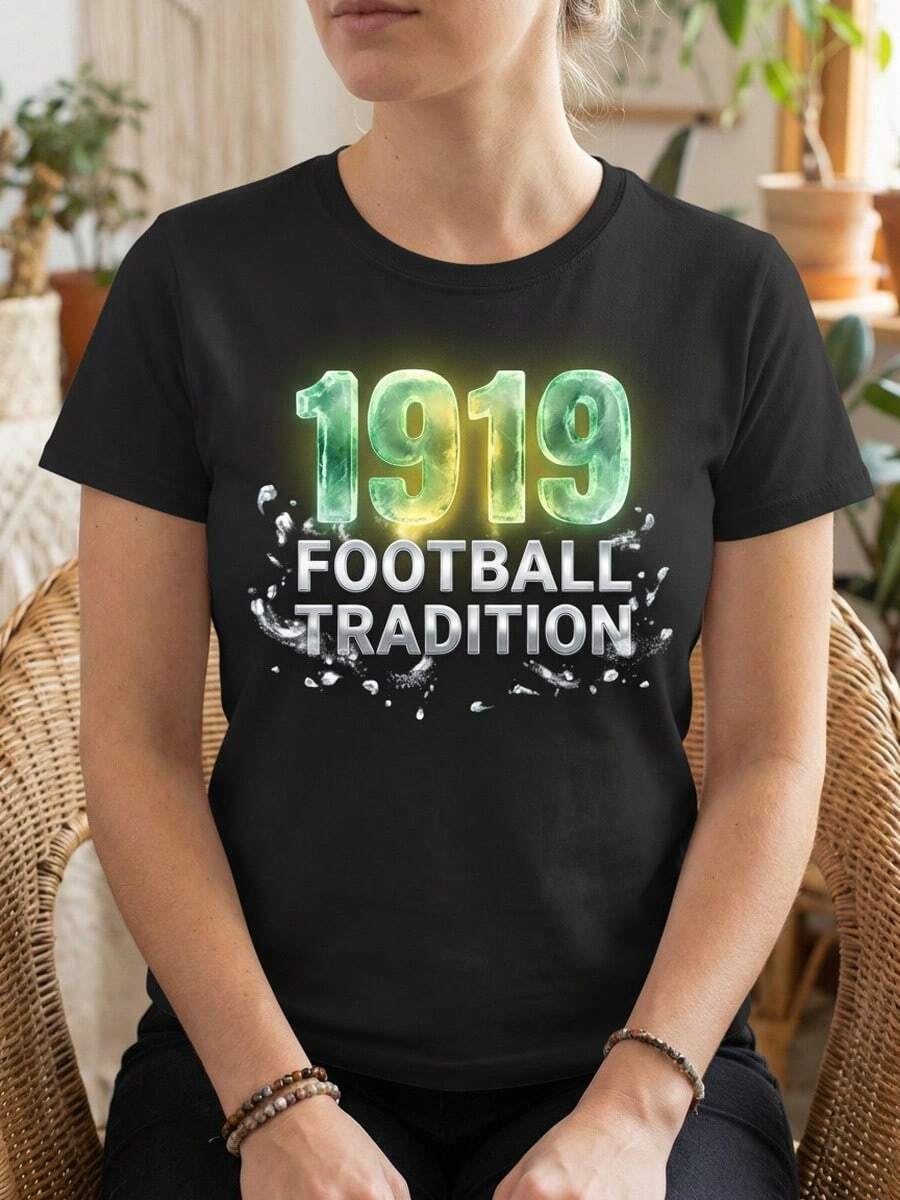 Green Bay Football T-Shirt Vintage 1919 Sports Fan Gift Frozen Tundra Game Day Graphic Tee4 - Đen 4 - Xem 1