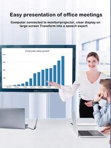 Type-C 转 HDTV 4K 高清适配器线，高清转换线，适用于智能手机、电脑和显示器屏幕镜像。（购买前，请确保您的设备规格支持 HDTV 连接）。