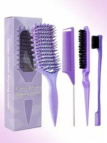 Curling Hair Styling Comb, Breathable Curl Comb, Unisex, For Shaping And Styling Curly Hair, Hair Styling Set - Multicolor - View 16