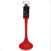 1/2 Pieces Red Silicone Cooking Ladle, 11.42-Inch Heat-Resistant Soup Spoon For Serving And Cooking - Red - View 3