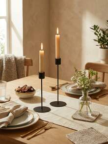 1 pieza Soporte de vela de metal para Ramadán, Accesorios de Ramadán, Eid Al-Fitr, Regalos de Eid Al-Fitr, Decoración de Ramadán, Arreglo de Ramadán, Decoración romántica de la mesa de comedor, Material duradero, Adecuado para cena a la luz de las velas/decoración del hogar, Adecuado para todos los usuarios, Estrella, Luna, Linterna - Multicolor - Ver 4