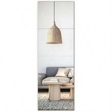 4PCS Mirror Tiles Full Length 40x30 Cm - As Pic - View 1