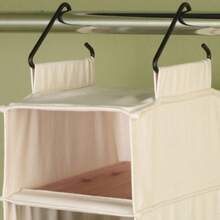 CYPNHousehold Essentials - Organizador colgante de zapatos 10 cubos anchos con bolsillos de cedarline lona de algodón resistente ganchos extraíbles e industriales naturalFashion - 219909742 - Ver 5