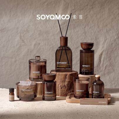 Caja de regalo de la serie de aceites esenciales de aromaterapia sin fuego, tienda de spa, adornos de fragancia curativa, fragancia para el vestíbulo del hotel