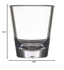 Alibi Round Glass Clear Glass For Restaurants, Catering, Kitchens, Plastic, 1.8 Ounces, Clear - Multicolor - View 9