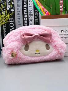 Sanrio 可爱三丽鸥/美乐蒂日系大容量铅笔盒。萌趣大容量卡通文具包，适合女生，也是性价比很高的化妆包。学生文具收纳包。学生文具。开学季完美礼物。