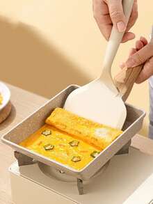 1pc Silicone Takoyaki Spatula, Non-Stick Wide Mouth Japanese Pancake Spatula, Non-Stick Heat Resistant Egg Spatula (Suitable For Eggs, Cookies, Fried Eggs, Fish, Burgers, Steaks And Pizza) - Multicolor - View 7