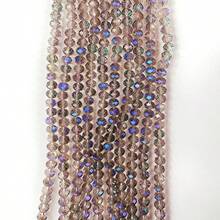 105/80/60/60pcs, 4/6/8/10mm Austrian Crystal Luminous Premium Glass Beads With Hole, Super Shiny For Jewelry Making DIY Handcraft Bracelet Necklace Supplies - Phantom Purple - View 2