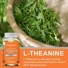 L-Theanine Dietary Supplement - With 200 Mg Of L-Theanine And 100 Mg Of N-Acetylcysteine ​​(NAC) - Supports Cardiovascular Health, Relieves Stress - 120 Capsules, 60-Day Supply - 1瓶 - 查看 9