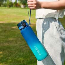 Portable Sports Fitness Travel Water Bottle - Gradient Color Plastic Drinking Bottle, Suitable For Men And Women, Must-Have For Students In Summer And Autumn - Multicolor - View 6