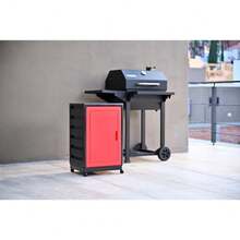 CYPNItalhome Mueble De Plástico En Color Negro Rojo con 3 Repisas Cajonera Organizador Multiusos con Ruedas ArnoFashion - 226540504 - Ver 7