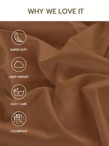 2/3件套纯色床笠，9.85英寸/25厘米深口袋床垫保护套，柔软透气，适用于单人床、双人床、大号床、特大号床，可机洗，通过Oeko-Tex认证，摩卡棕色 - 摩卡棕 - 查看 6