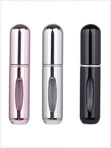 1个/2个/3个/4个/5个装 5毫升便携式迷你香水可填充喷雾瓶，配有香水泵头，适合旅行和户外使用