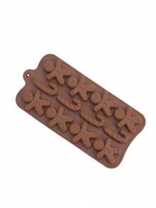 1个12孔拐杖糖巧克力模具，不粘烘焙模具，适用于制作巧克力、3D糖果、DIY，适合圣诞装饰、睡衣、礼品等。 - 彩色 - 查看 9