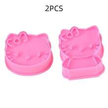 Sanrio 2pcs Hello Kitty Anime Fruit Mold Cute PVC Biscuit & Food Shaping Tool Perfect For Kawaii Birthday Gifts - Multicolor - View 14