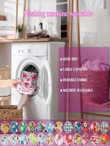 10 个/套可重复使用购物袋，大容量可折叠手提袋，适合旅行、野餐、露营、户外、家居必需品、母亲节、生日、圣诞节、万圣节、感恩节、伴娘礼物 - 彩色 - 查看 10