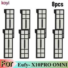 Compatible With Eufy X10 Pro Omni: Reusable Mop Pads + T Angle-Free Roller Brush + HEPA Filters Set - Multicolor - View 14