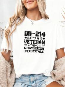 Vintage Short Sleeve T-Shirt With Small Round Neck - White 4 - View 2