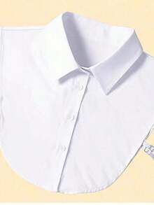 1pc Women's Casual Versatile Detachable Fake Collar For Dress For Christmas Decor FMGS - White - View 1