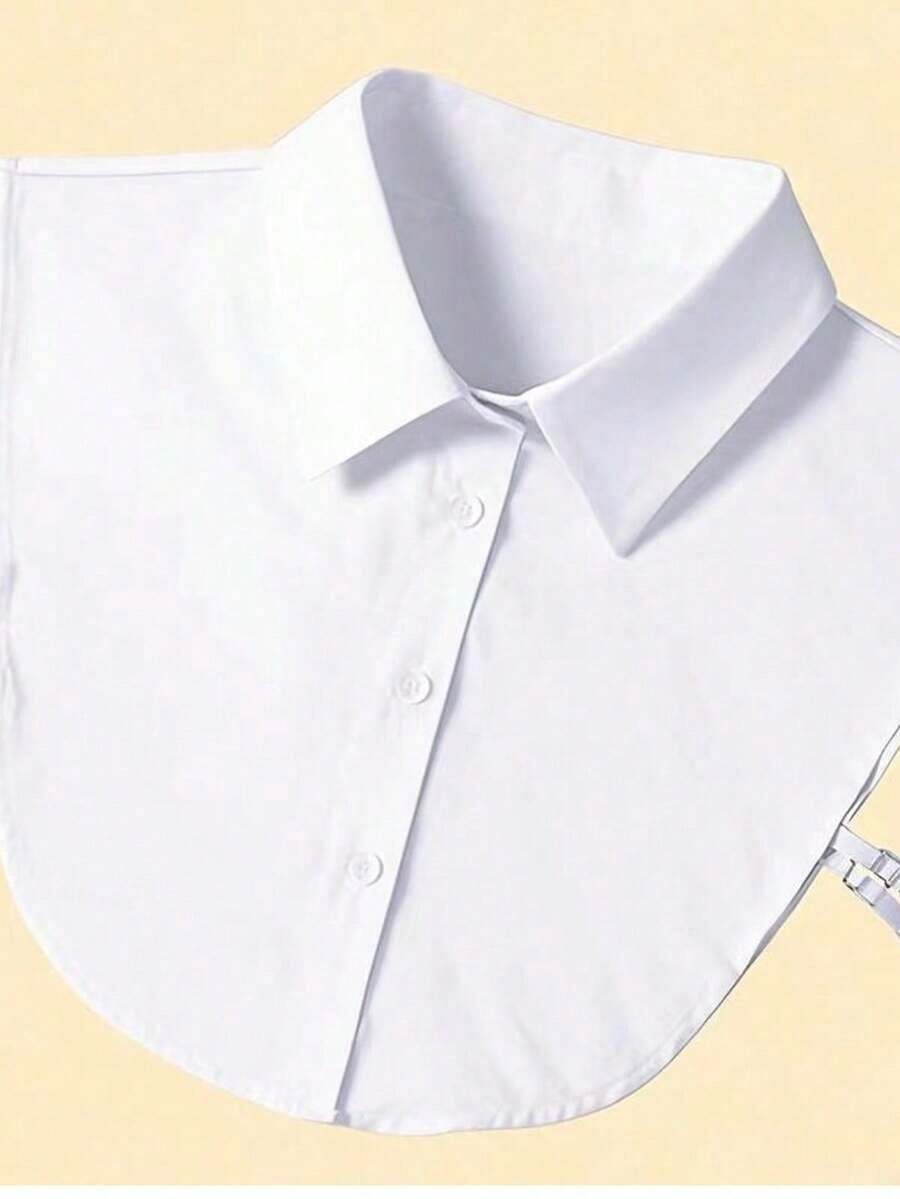 1pc Women's Casual Versatile Detachable Fake Collar For Dress For Christmas Decor FMGS - White - View 1