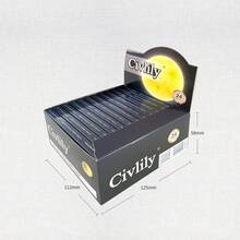 Civilly 银河太阳米纸手卷纸 大号 24 本，盒装小册子尺寸：长 12.5 厘米 * 宽 11.2 厘米 * 高 5.8 厘米，采用天然木浆纸制成，燃烧均匀，高品质超薄透气，便于携带，是派对、新年礼物、情人节礼物、送给父母和朋友的完美选择。 - 駝色 - 查看 2