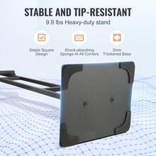 Poster Stand  Adjustable Height Up To 75   Double-Sided Heavy Duty Pedestal Sign Holder  Floor Standing Sign Holder Banner Stand With Shock-Absorbing Base For Display  For Board And Foam  Black - màu đen - Xem 4