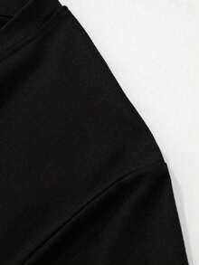 Men's T-Shirt, Classic Graphic T-Shirt, Soft And Comfortable T-Shirts For Men, Script Logo, 180g, 100% Cotton - màu đen - Xem 3