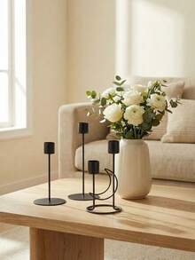 1 pieza Soporte de vela de metal para Ramadán, Accesorios de Ramadán, Eid Al-Fitr, Regalos de Eid Al-Fitr, Decoración de Ramadán, Arreglo de Ramadán, Decoración romántica de la mesa de comedor, Material duradero, Adecuado para cena a la luz de las velas/decoración del hogar, Adecuado para todos los usuarios, Estrella, Luna, Linterna - Multicolor - Ver 13