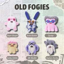 Spin Master Old Fogies 9-Inch Plush Doll, Funny Ugly Monster Stuffed Animal With Human-Like Teeth, Collectible Dolls, Gift For Kids, Teens, Adults & Weird Doll Lovers - Oogah Boogah - View 9