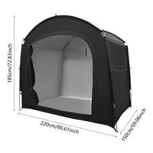 Bike Storage Shed Tent Upgraded Outdoor Portable Bicycle Storage Sheds NEW - Black - View 2