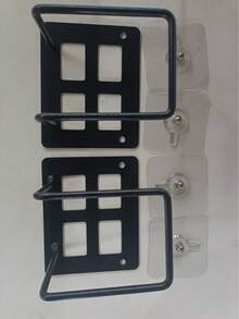 2 件时尚铸铁易安装免钻孔壁挂式路由器支架。机顶盒放置架、Wifi 机架、Wifi 机架固定器壁挂式机顶盒、宽平台电缆盒支架、易安装电源板和调制解调器显示顶架、路由器收纳盒、路由器放置架 Wifi 机架、固定器壁挂式机顶盒支架 - 彩色 - 查看 15