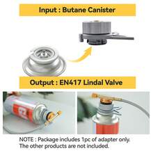 REDSUN Camping Stove Adapter With Stand, Outdoor Multi-Function Cartridge Stove Adapter, Butane Canister Self-Locking Converter - Multicolor - View 9