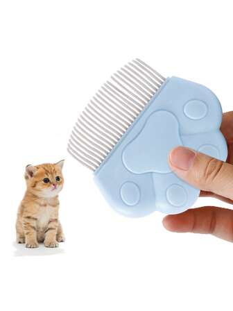 Seashell Pet Comb, Cat Hair Brush, Pet Grooming Brush, Cleaning Supplies, Dog Brush, Stainless Steel Deshedding Self-Cleaning Brush