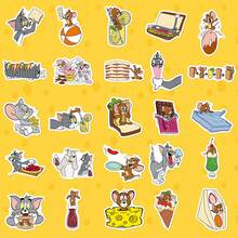 TOM AND JERRY. 50pcs Cartoon Stickers, Waterproof Cat And Mouse Anime Stickers, Suitable For Teenagers And Adults, Cute Anime Stickers, Can Be Used For Decorating Scrapbooks, Laptops, Guitars, Luggage, Classroom Rewards [Official Authorization] School Supplies - Multicolor - View 9