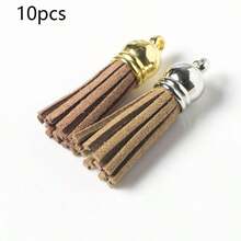 3cm Velvet Tassel Pendant Decor, Mini Tassel DIY Craft Supplies, Electroplated Tassel Wholesale - Gold - View 14