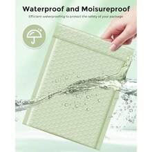 Bubble Mailers 6x10" 100 Pack Mint Green Self-Seal Padded Envelopes Usable Size 6x9" Waterproof Bubble Envelopes Bulk For Small Business Padded Mailers For Mailing Jewelry #0 - 薄荷綠 - 查看 6