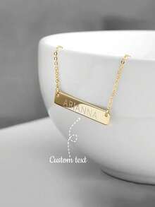 Anpassat namnhalsband; Vänskaps- och alla hjärtans dag-present; Personligt halsband i rostfritt stål; Festpresent; Mode, Höstmode, Casual, Retro, Minimalistisk; Anpassad, Personlig, Unik; Idealisk present; Flickvän, Mamma, Henne, Mor- och farföräldrar; Årsdag, Födelsedag, Vardagskläder, Bal, Mors dag, Alla hjärtans dag, Praktisk och moderiktig, Charmig klänning - Multifärgad - Visa 8