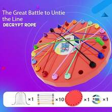 The Rope Fighting Tabletop Toy - Blue Plate Untie Rope Game Toy (Rope Color Random) - View 3