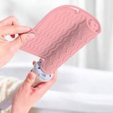 1Pc Portable Silicone Heat-Resistant Mat, Straightener Heat-Resistant Mat, Curling Iron Heat-Resistant Mat, Non-Slip Heat-Resistant Mat, Travel Styling Tool, Suitable For Travel Dressing Table, Travel Hair Styling Tool Storage Box - Heat-Resistant Mat, Straightener Pad, Curling Iron Cover, Multiple Colors Available - Green - View 6