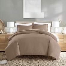Queen Size Taupe 3-Piece Bedding Duvet Cover Set - Nhiều màu - Xem 1