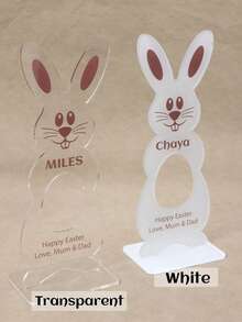 Personalized Holiday Candy Display Stand, Customizable Easter Bunny Egg Holder, Customizable Celebration Gift, Customizable Easter Decor, Fashionable Holiday Desktop Decor, Thoughtful Gift For Family And Friends, Home Decor, Easter Eggs, Whole Family - Style a - View 3