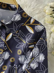 Women's Long Sleeve All-Over Print Casual Arabic Style Top Vacation - Multicolor - View 4