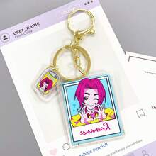 1pc Anime Witch Hunter Backpack, Double-Sided Acrylic Keychain Gift - Multicolor - View 18