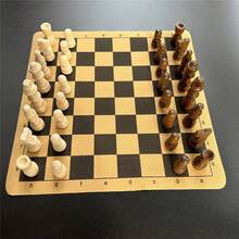 Wooden Chess Box Chess Piece Set 2.5-Inch 32 Pieces Portable Tabletop Entertainment Puzzle Game - 1套 - 查看 7
