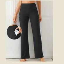 AOTILIUS 3 Pack Women's Wide Leg Pants With Pockets High Waist Loose Sweatpants Casual Lounge Yoga Workout Palazzo Everyday,Casual Sweatpants, Warm Butterfly Print Straight-Leg Pants, All-Season Design - 3件 - 查看 10