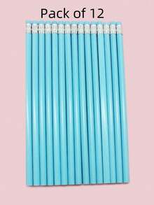 Colored Pencils HB Macaron Triangle Shaft Sketching Drawing Writing Pencils, High-Quality With Eraser Tip, Sketching Drawing Pencils HB - Multicolor - View 16