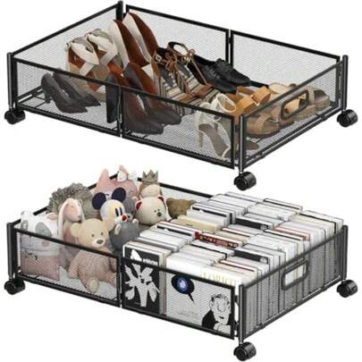 CYPN1 PCS Cajas de Almacenamiento Contenedores de Almacenamiento Debajo de La Cama almacenamiento bajo cama Armario de Almacenamiento bajo La Cama con Ruedas Zapatera Bajo Cama Chuang Xia He ZiFashion