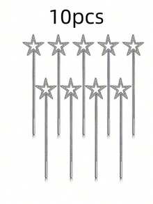 5pcs/8pcs/10pcs Magic Wand, Halloween Party Supplies Star Scepter Angel Fairy Magic Wand - Multicolor - View 12