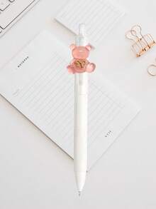 色彩鲜艳、可爱小熊图案的凝胶笔，黑色笔尖，0.5毫米笔尖，适用于笔记本、书写、做作业、工作、办公室、医院、护士、医生、记笔记、备忘录、文具、学校、学生、教师、返校用品，适合赠送朋友、家人、孩子、同学，也是返校季、圣诞节、生日、节日礼物的理想之选。 - 黑色 - 查看 16